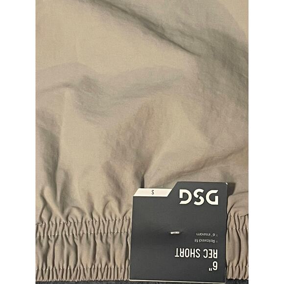 NWT DSG Mens Shorts Size S 6" Rec Shorts with Mesh Liner Khaki - Picture 3 of 3